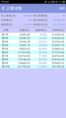 复利计算器安卓版截图2