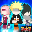 火柴人忍者3v3竞技场游戏下载最新版(Stickman Ninja 3v3) v3.0