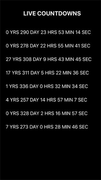 Countdown app官方版截图1