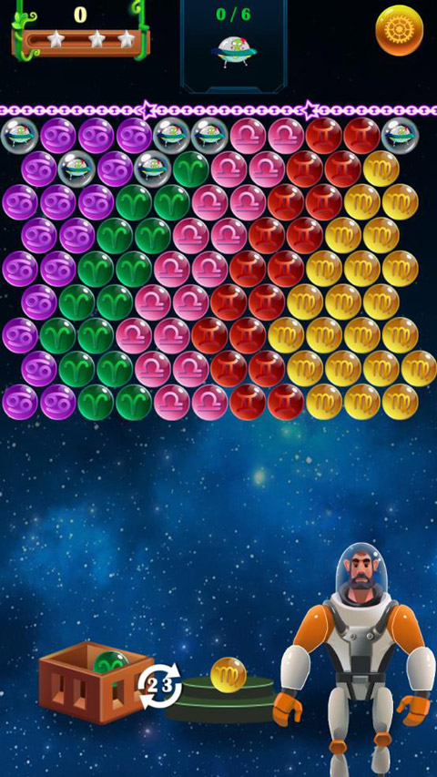 十二星座泡泡射手游戏(Bubble Shooter)截图3