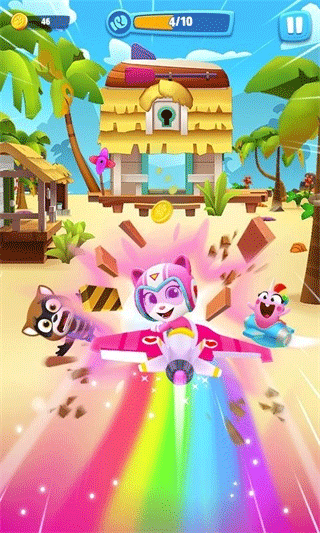 汤姆猫空中小队2023最新版(Talking Tom Sky Run)截图2