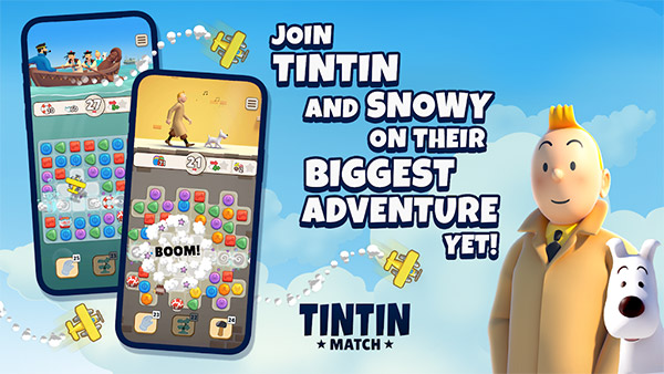 丁丁历险记拼图游戏(Tintin Match)截图1