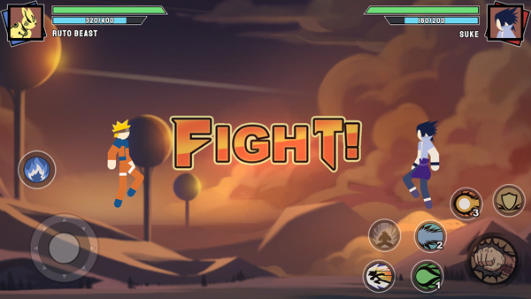 火柴人忍者格斗最新版(Stickman Ninja Fight)截图4