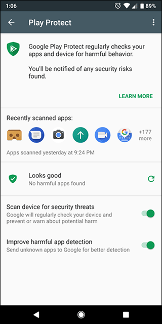google play protect app截图1