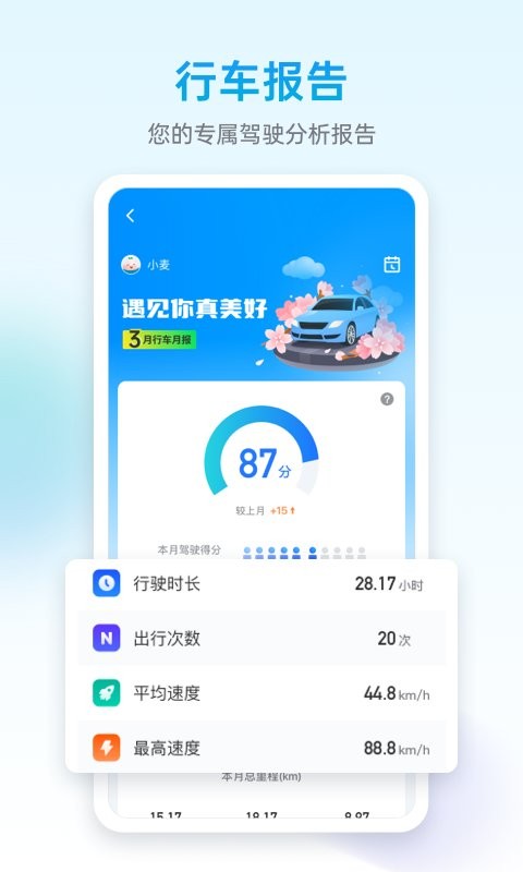 行车记录应用界面