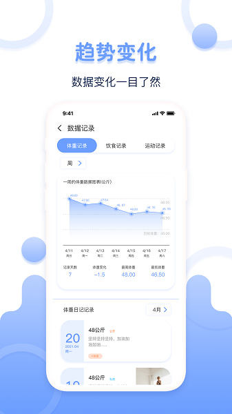 超级体重记录器app截图3