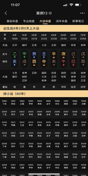 陈抟八字工具界面