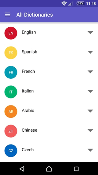 WordReference字典截图1