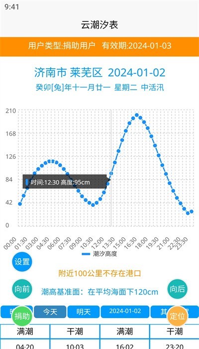 云潮汐表2024截图1