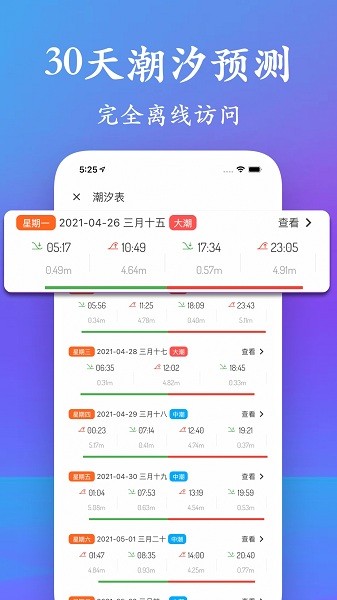 潮汐表2024最新表app截图1