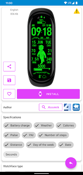 miband7张面孔(小米手环7表盘)截图3