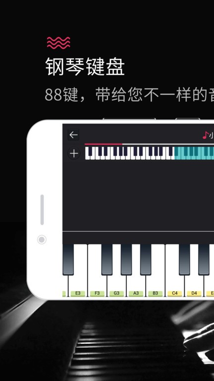 模拟钢琴键盘app截图1