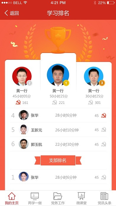 渭南互联网党建云平台客户端截图2
