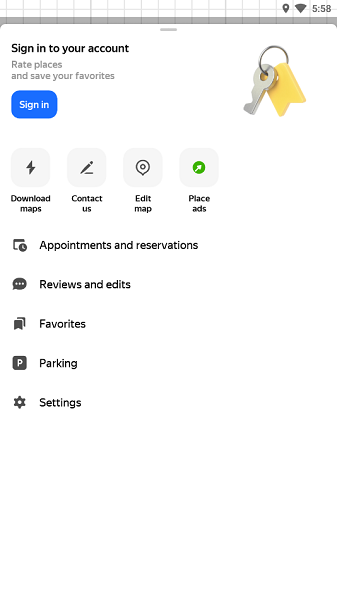Yandex maps软件截图1