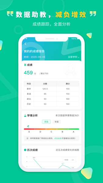 文通云学生端app成绩查询截图1