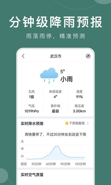 准时天气app(几点几分下雨)截图2