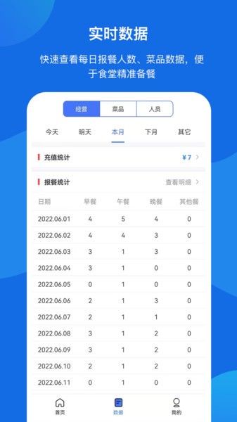 客如恋食堂报餐系统软件截图2