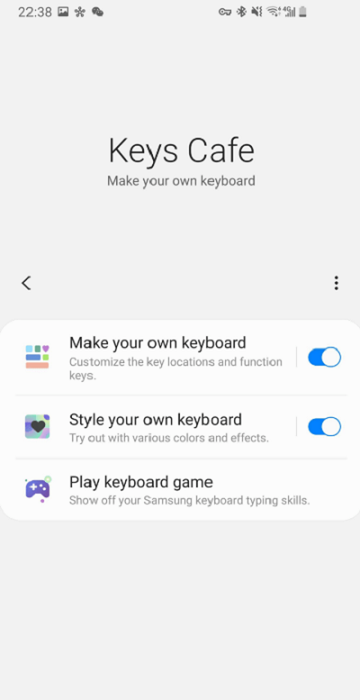三星keys cafe多彩键盘截图1