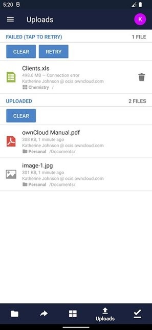 Owncloud手机端截图2