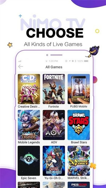 虎牙nimotv直播海外版截图2