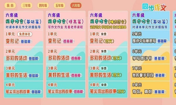 小学语文作文大全软件截图4