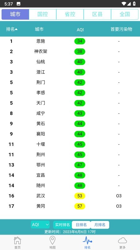 湖北空气质量截图2