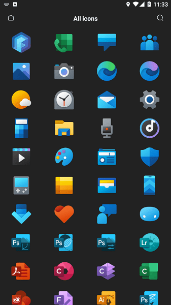 fluent图标包 app截图2