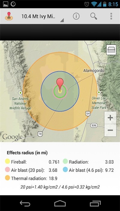 核弹计算器软件(NukeBlast)截图1