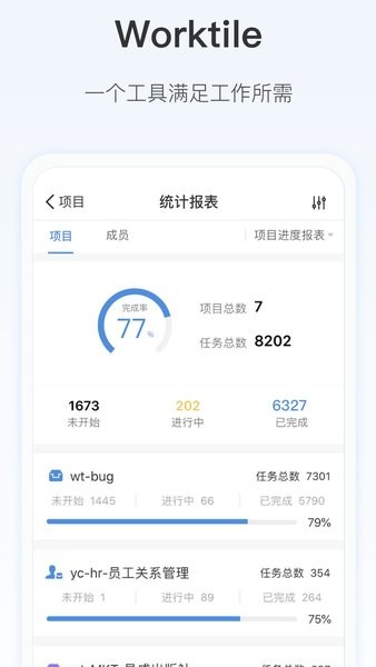 项目管理软件worktile截图1