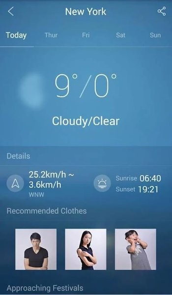墨迹天气国际版app(MoWeather)截图3