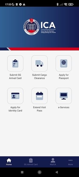 新加坡电子入境卡中文版(myica mobile)截图1