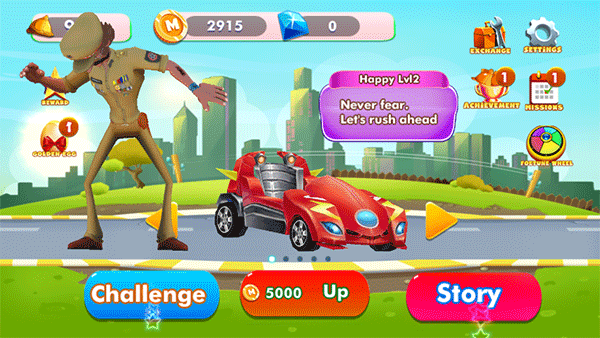 地铁急速卡丁车比赛(Little Car Singham Transform)截图1