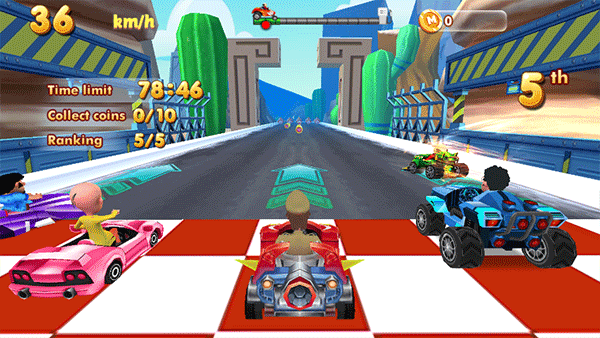 地铁急速卡丁车比赛(Little Car Singham Transform)截图2
