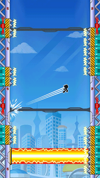 佐助蹬墙跳游戏Kick the wall截图2