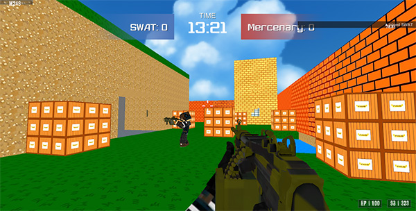 方块特警作战游戏(Blocky Combat SWAT)截图1