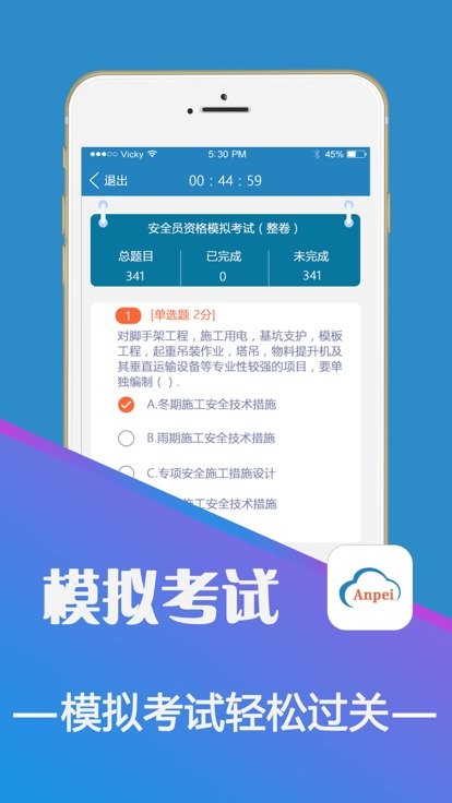 安培在线考试试题截图1
