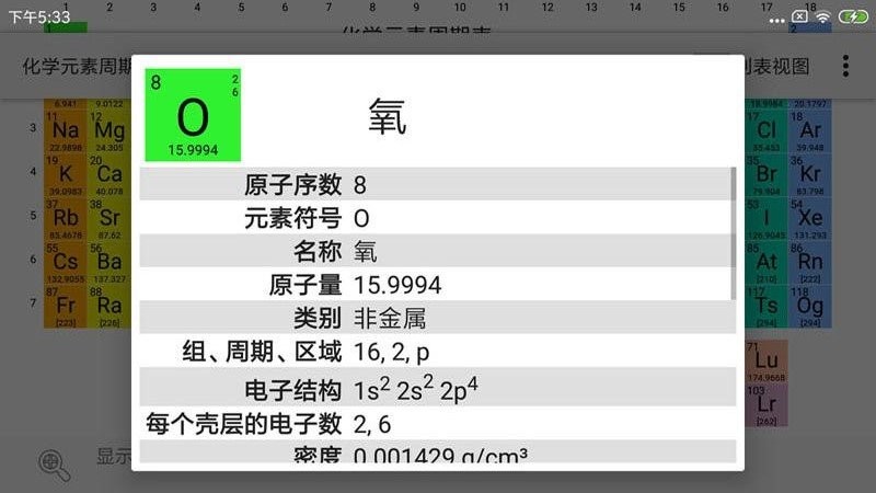 化学元素周期表手机版截图4