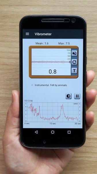 Vibration Meter app(Vibrometer)截图2