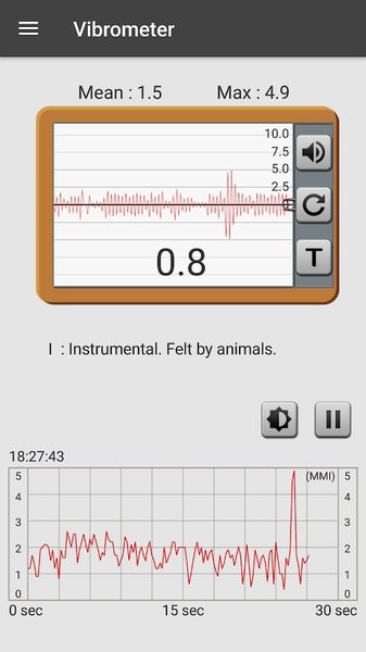 Vibration Meter app(Vibrometer)截图3