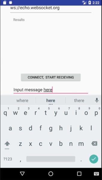 Websocket测试app客户端截图2
