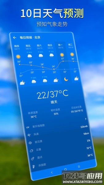 坚果天气预报app截图3