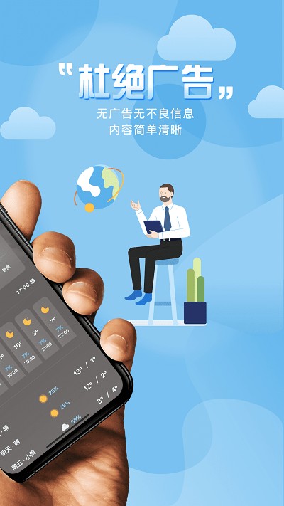 极简桌面天气软件截图3