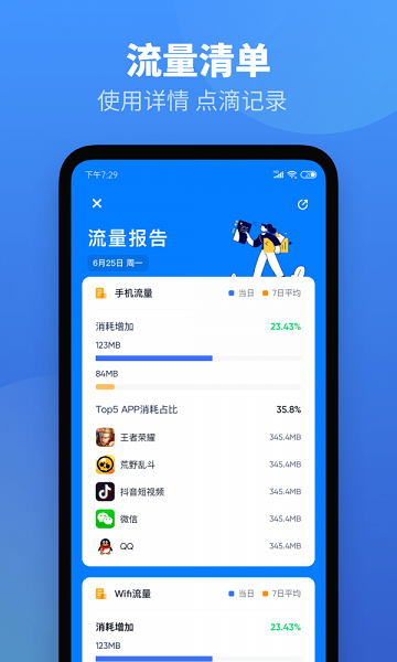 每日流量提醒截图1