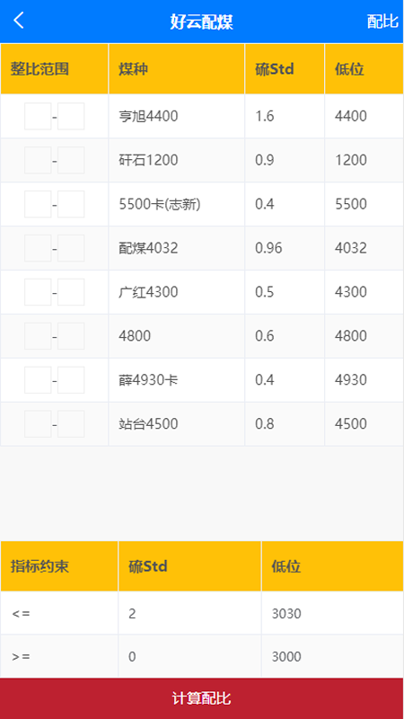 好云配煤截图3