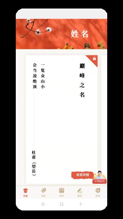 姓名测试打分app截图2