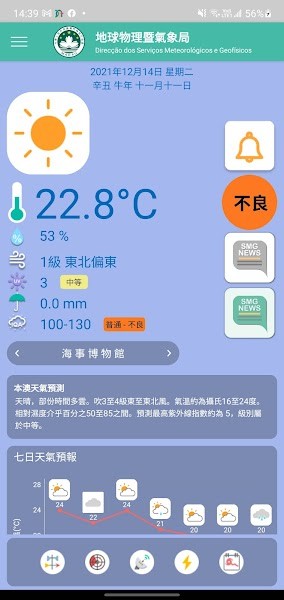 澳门天气气象局官方版截图4