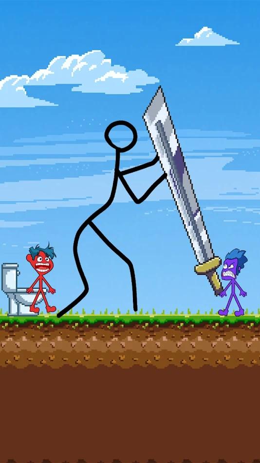 火柴人画巨魔拼图(Stickman Draw)游戏截图2