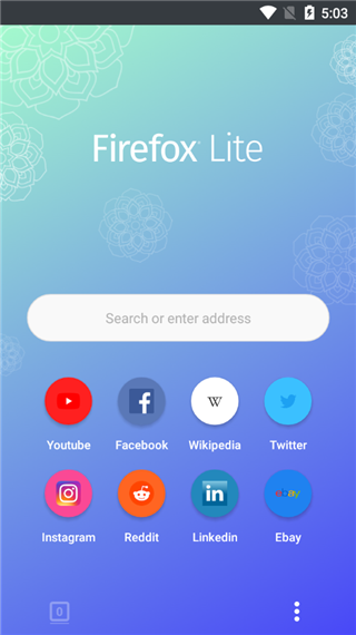 火狐浏览器手机精简版(firefox lite)截图1