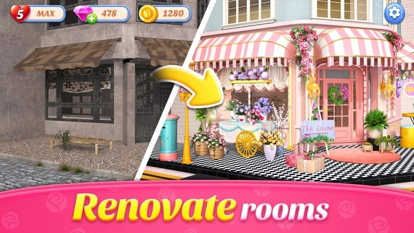 花店改头换面消消乐(Flower Shop Makeover)截图3