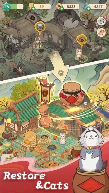 梦幻桃园游戏(Dream Xanadu: Cats Blast Saga)最新版截图5